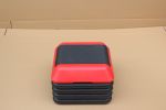 Height-Adjustable Step Aerobics Platform Fitness Equipment Stepper Trainer Exercise Step Platform with 4 Riser Red