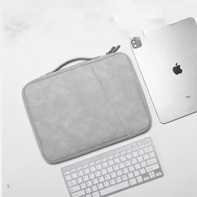 Keyboard Storage Summer Men's And Women's Earthquake Resistant Laptop Bag (Option: Light Gray Sheepskin-11inch)